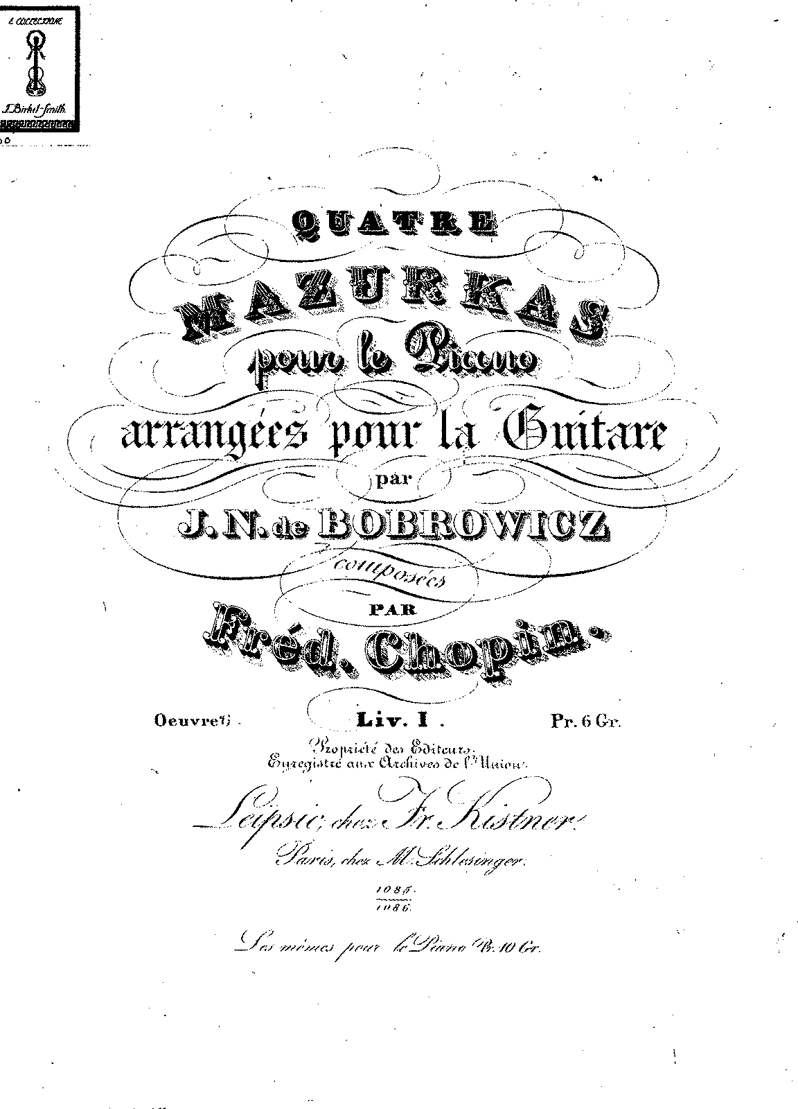 Mazurkas, Op.6 (Chopin, Frédéric) - IMSLP: Free Sheet Music PDF Download