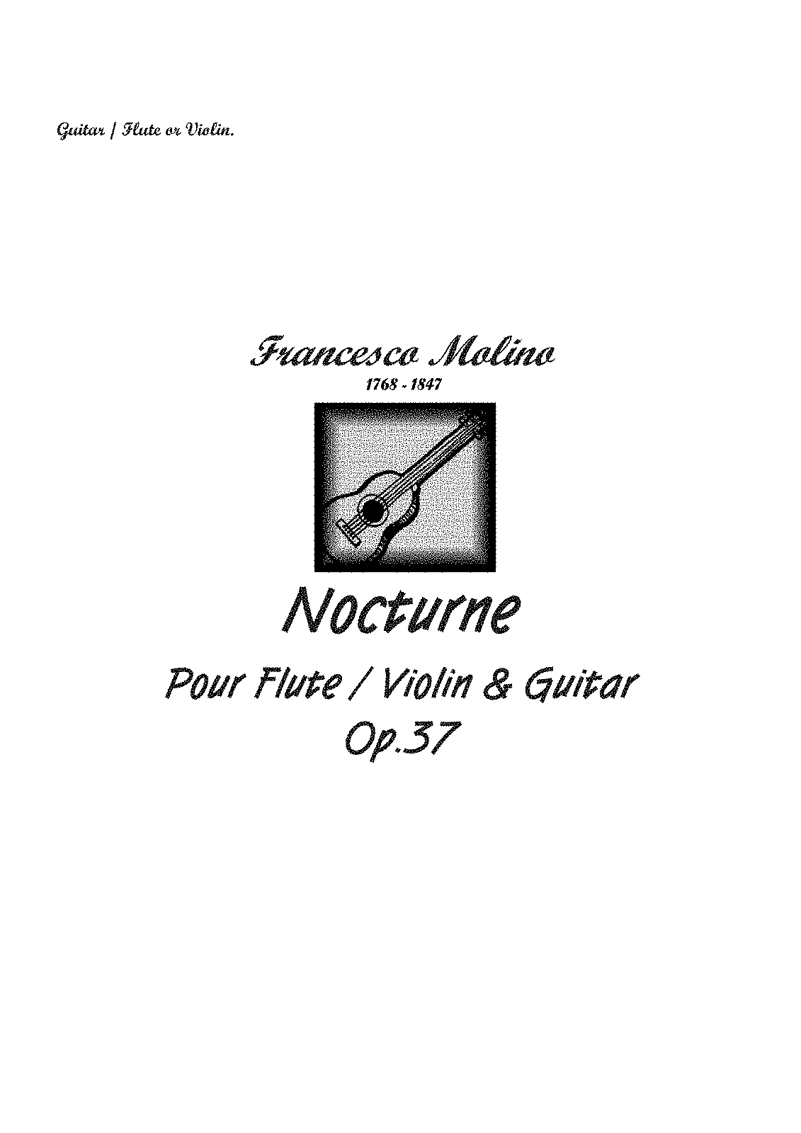 Notturno No.1, Op.37 (Molino, Francesco) - IMSLP