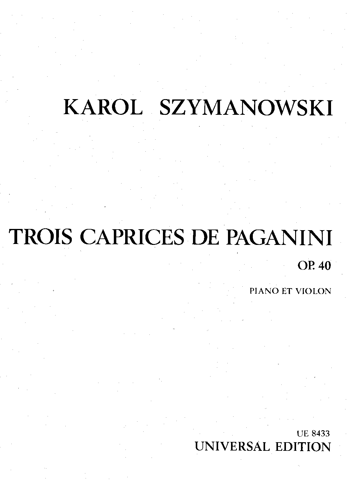 3 Caprices de Paganini