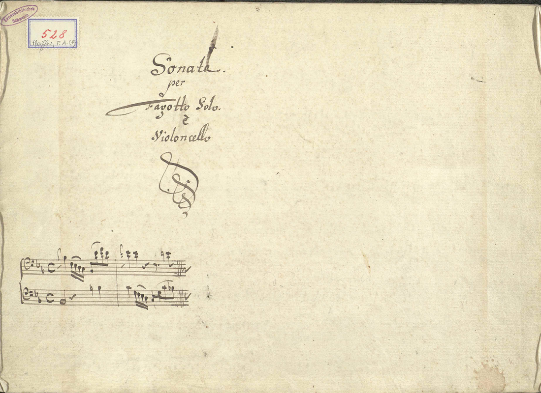 Sonata for Bassoon and Cello in Bflat major (Pfeiffer, Franz Anton