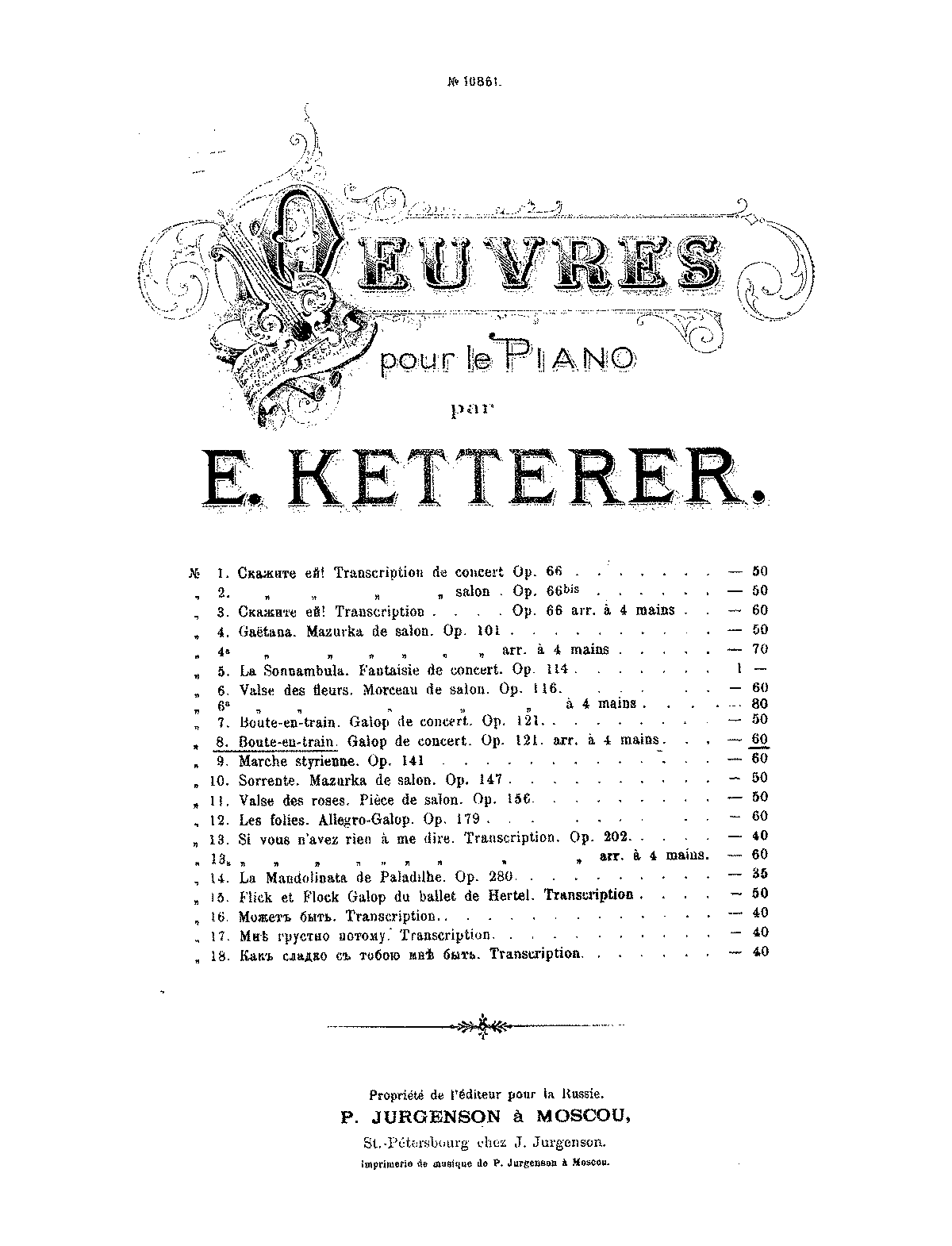 Boute-en-train, Op.121 (Ketterer, Eugène) - IMSLP