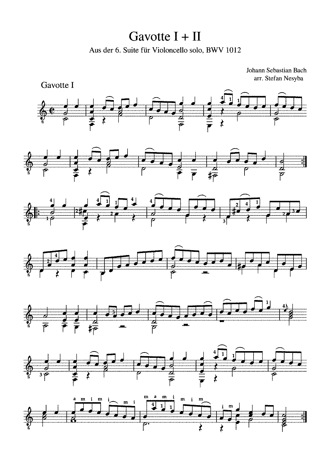 bach bwv 1012 guitar pdf