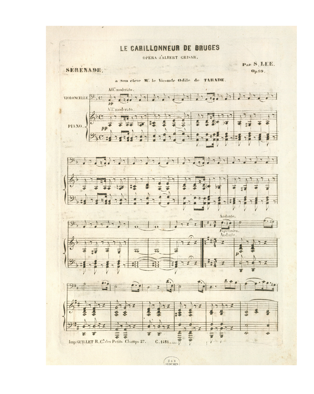 Sérénade sur 'le Carillonneur de Bruges'
