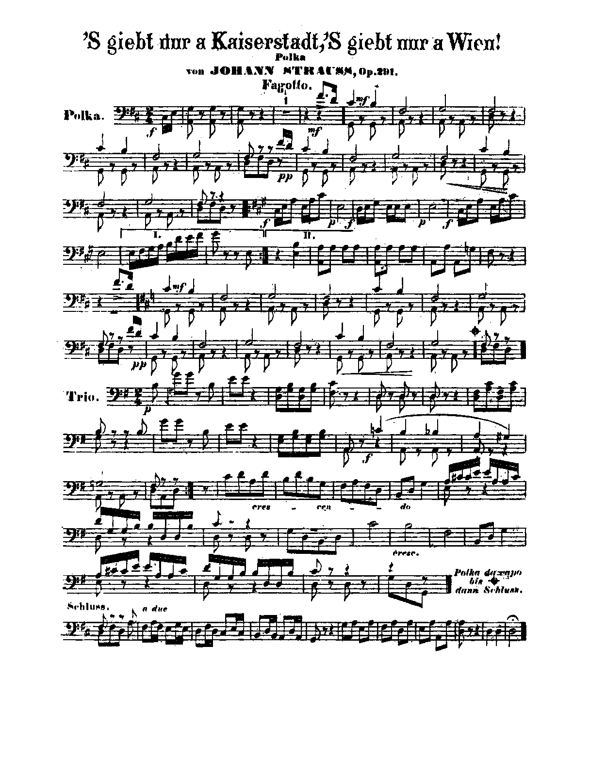 File:PMLP34313-Strauss Jr. 's gibt nur a Kaiserstadt, 's gibt nur a Wien!, Op.291 - Bassoon 1-2.pdf