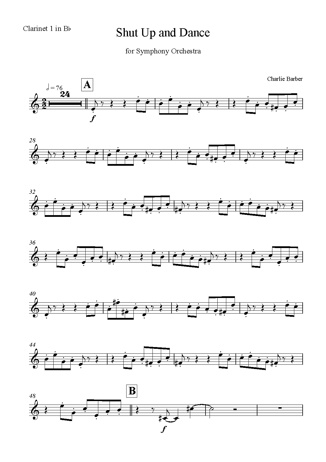 File:PMLP1319067-5 Shut Up and Dance - Clarinet 1 in Bb.pdf