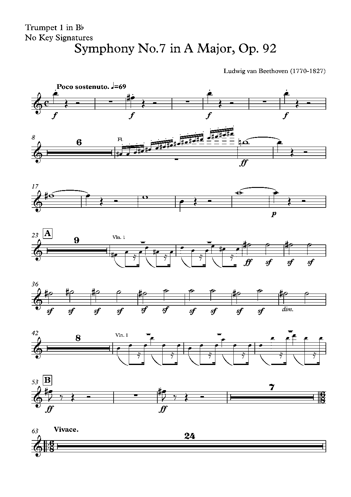 Ludwig Van Beethoven Symphonie No 7 De Beethoven Symphony No.7, Op.92 (Beethoven, Ludwig van) - IMSLP: Free Sheet Music