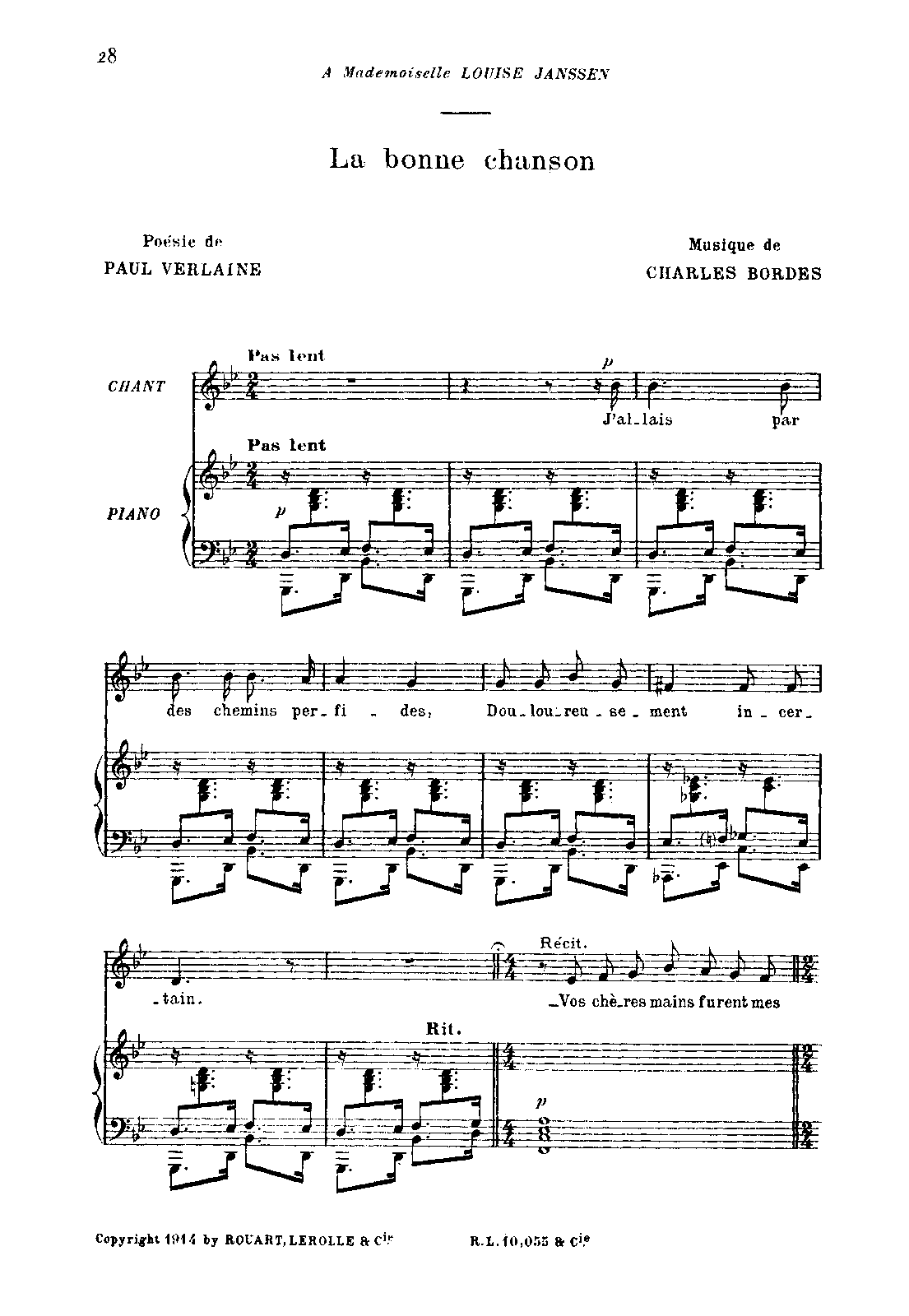 La bonne chanson (Bordes, Charles) IMSLP