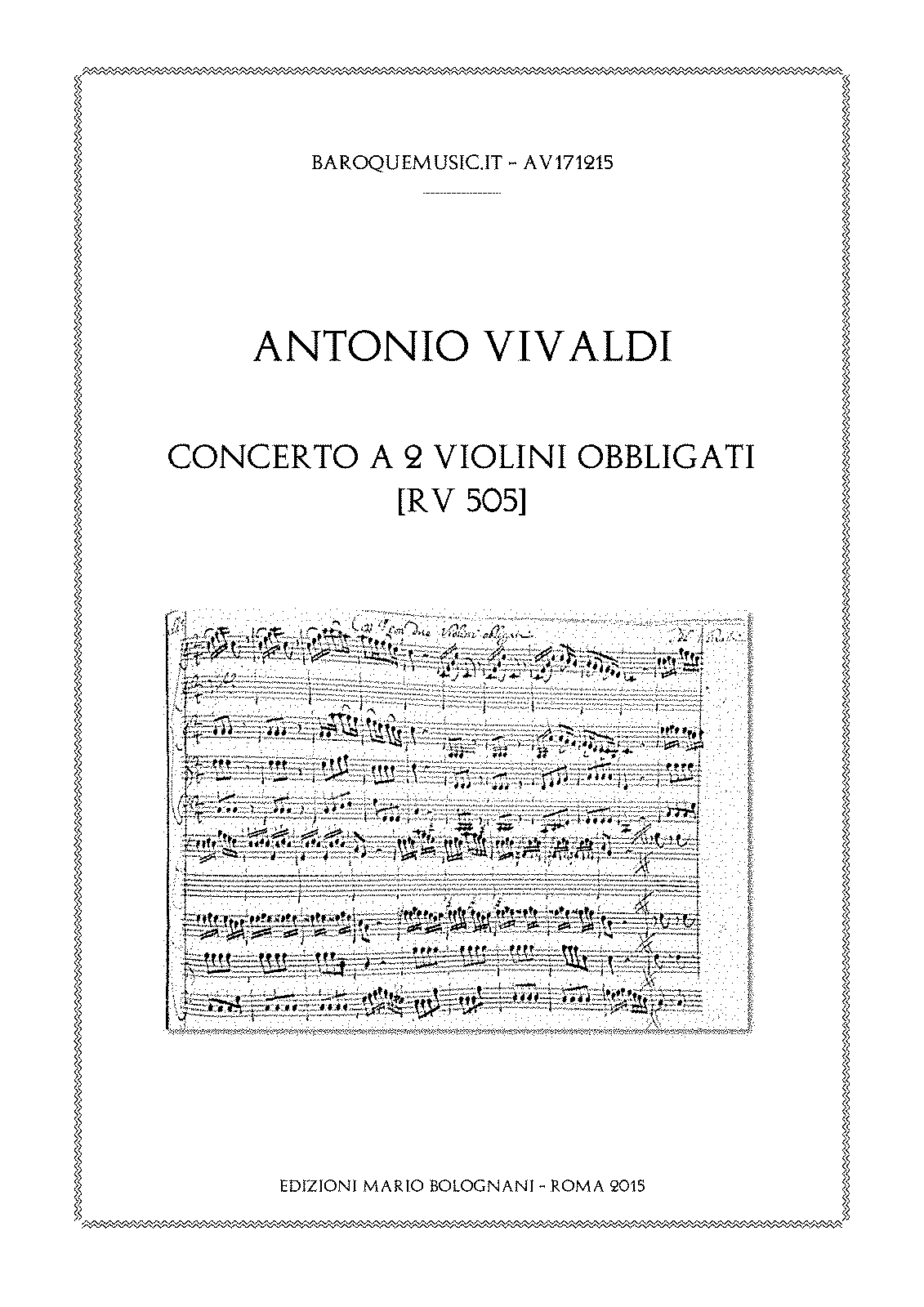 vivaldi concerto for 2 violins