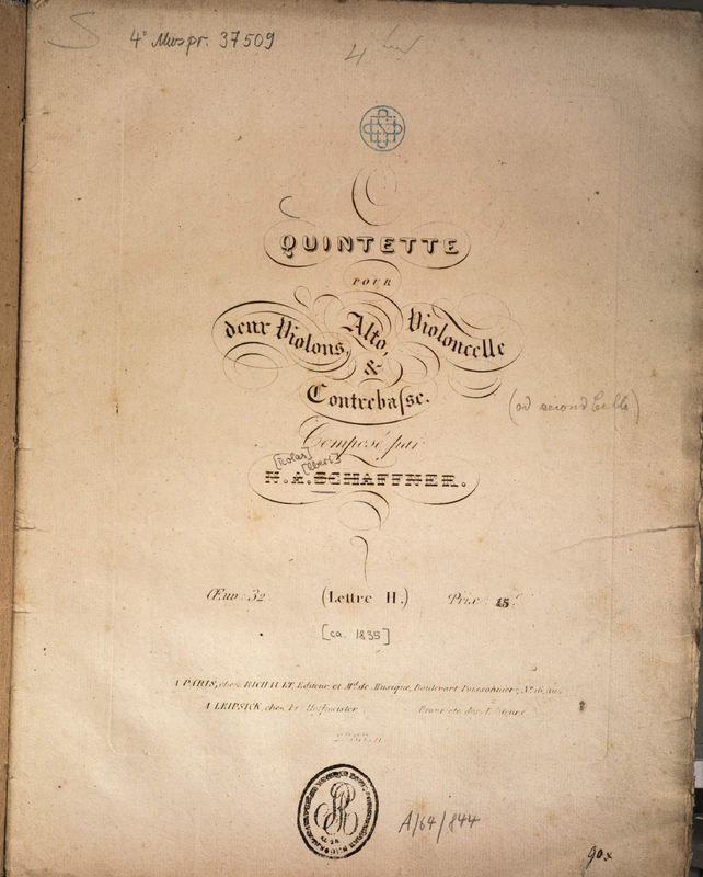 String Quintet, Op.32 (Schaffner, Nicolaus Albert) IMSLP