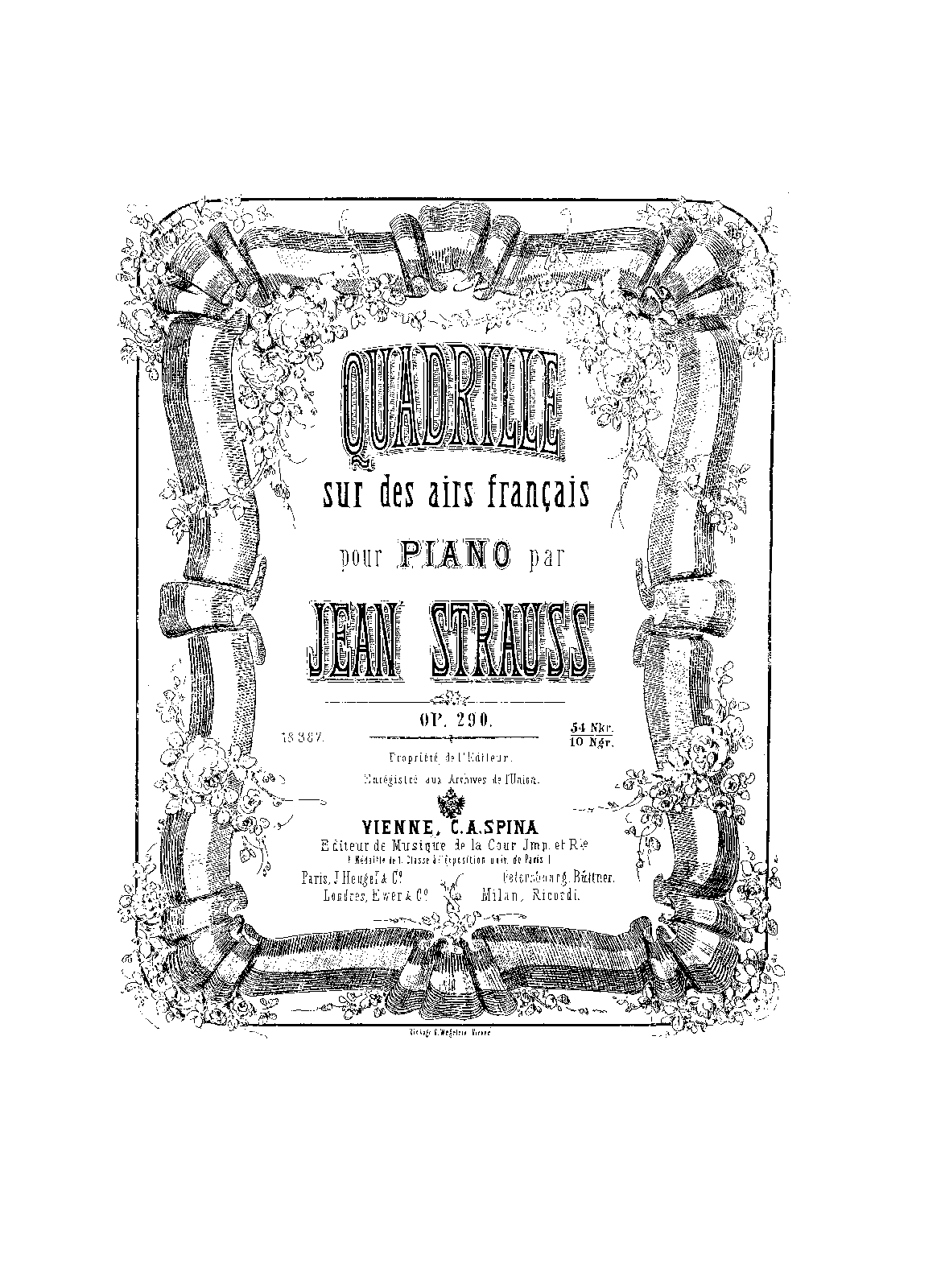 Quadrille sur des Airs français