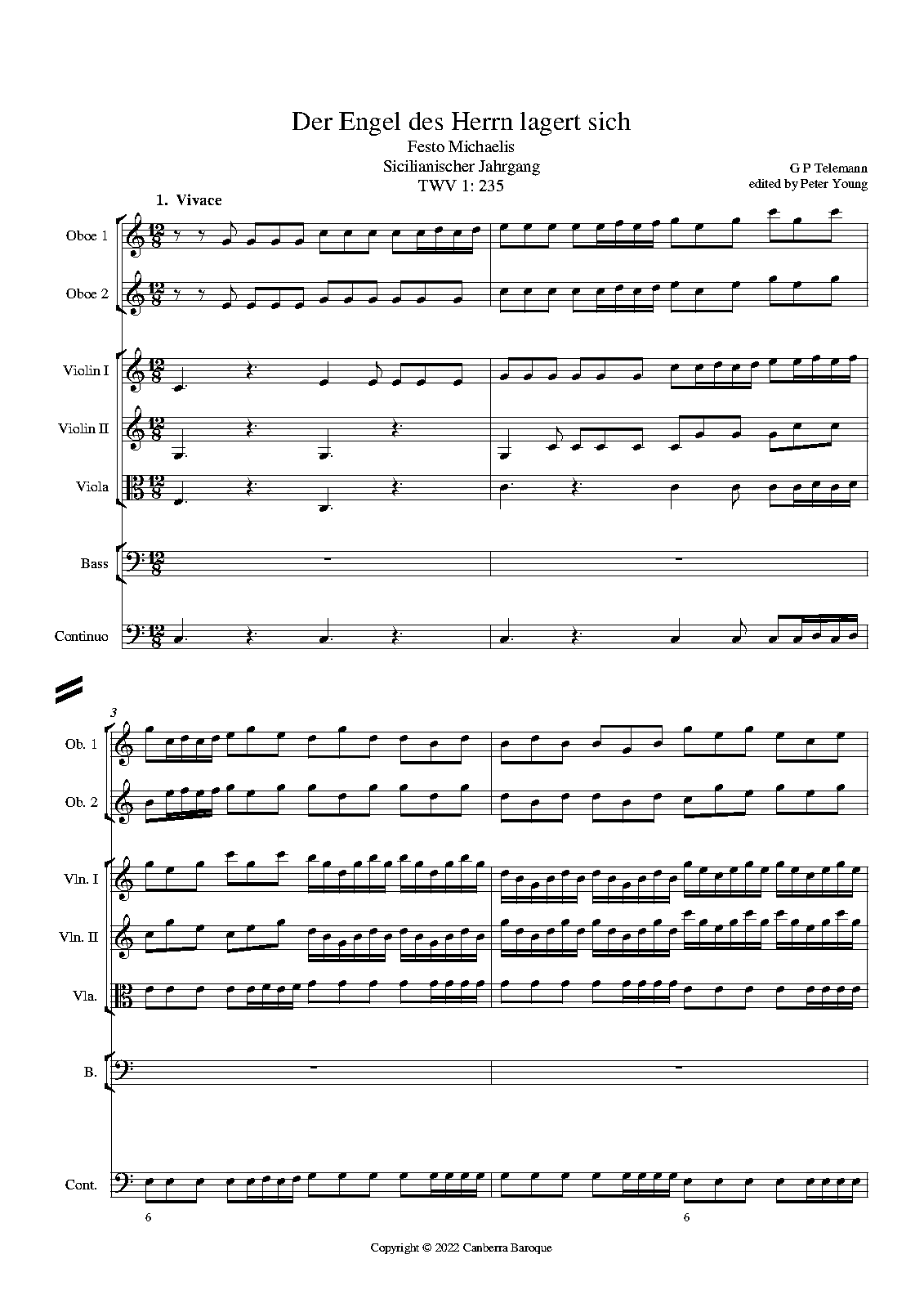 Der Engel des Herrn lagert sich, TWV 1:235 (Telemann, Georg Philipp