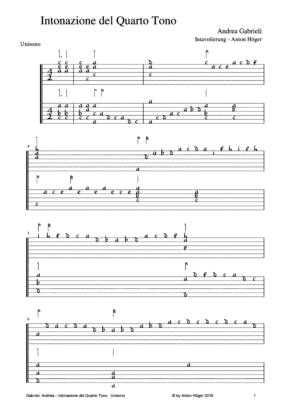 Intonazione del quarto tono (Gabrieli, Andrea) - IMSLP