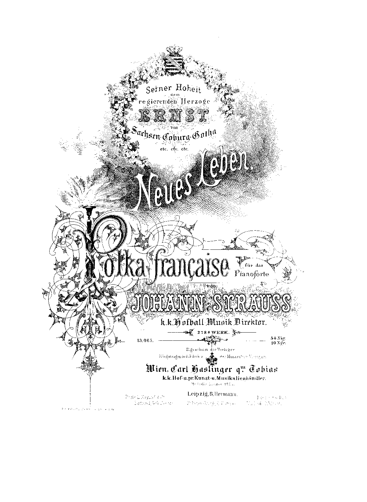 Neues Leben, Polka française, Op.278
