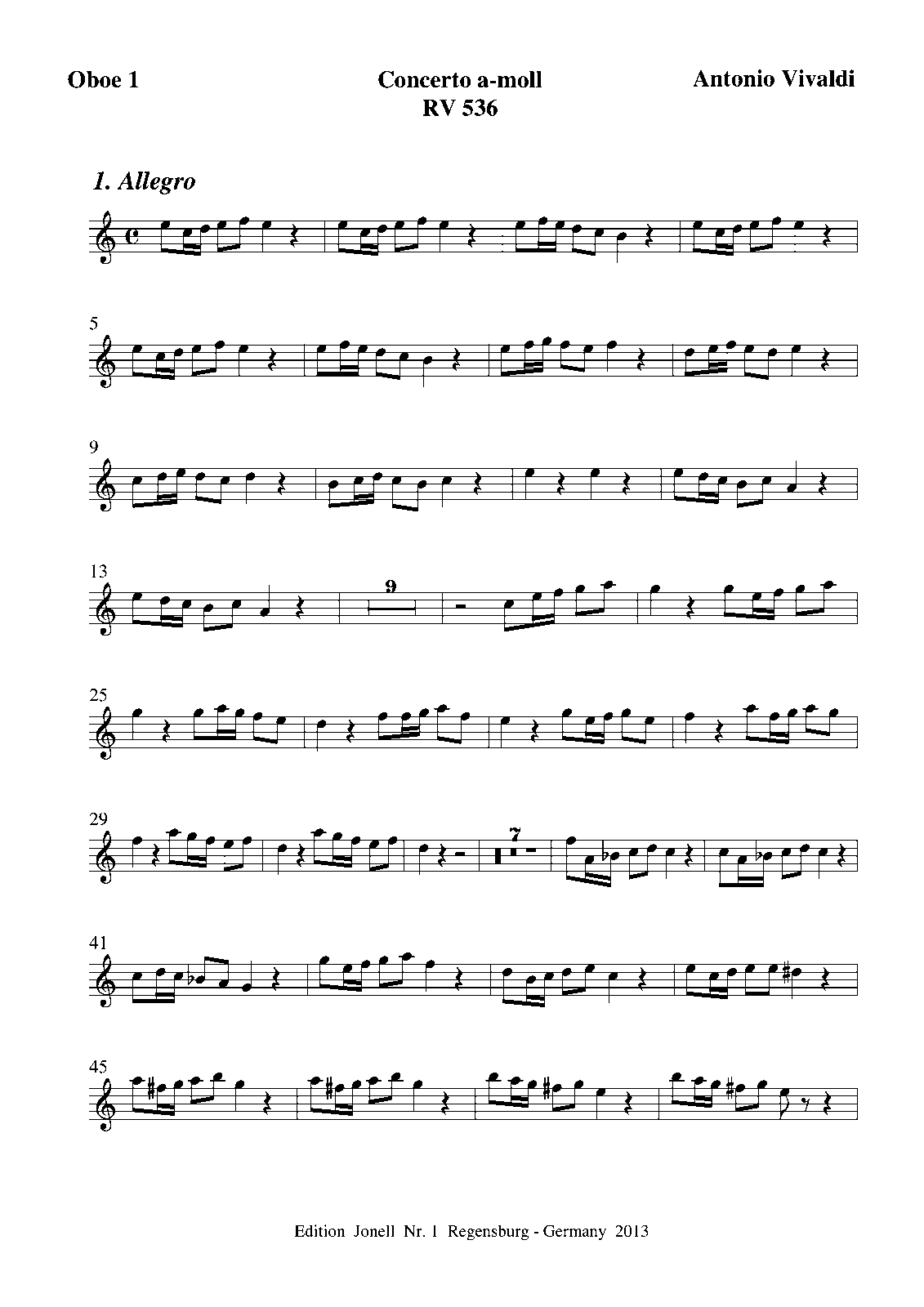 Concerto for 2 Oboes in A minor, RV 536 (Vivaldi, Antonio) IMSLP