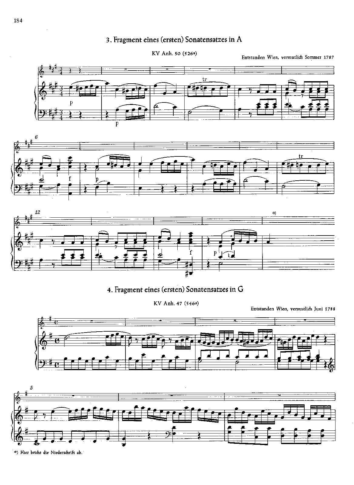 Violin Sonata in A major