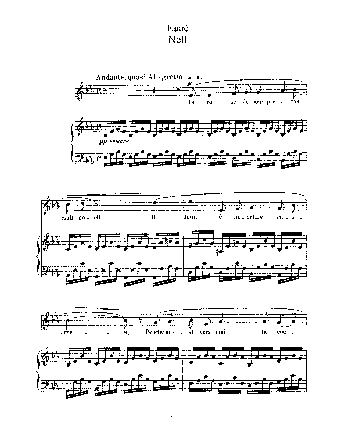 3 Songs, Op.18 (Fauré, Gabriel) - IMSLP: Free Sheet Music PDF Download