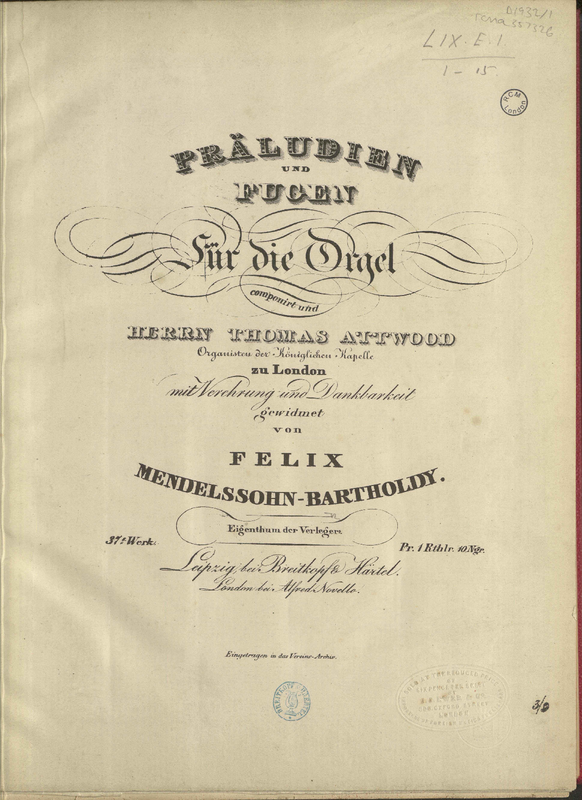 Three Preludes and Fugues