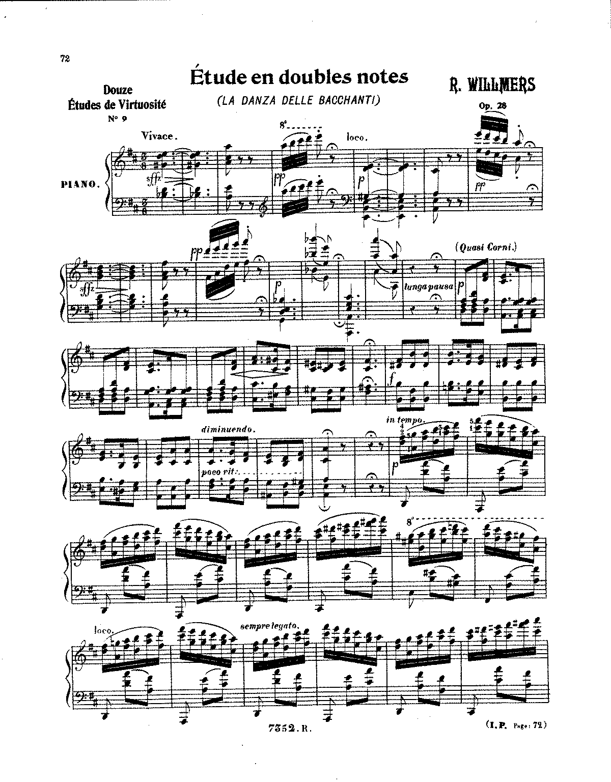 2 Études de concert, Op.28 (Willmers, Rudolf) - IMSLP: Free Sheet Music ...
