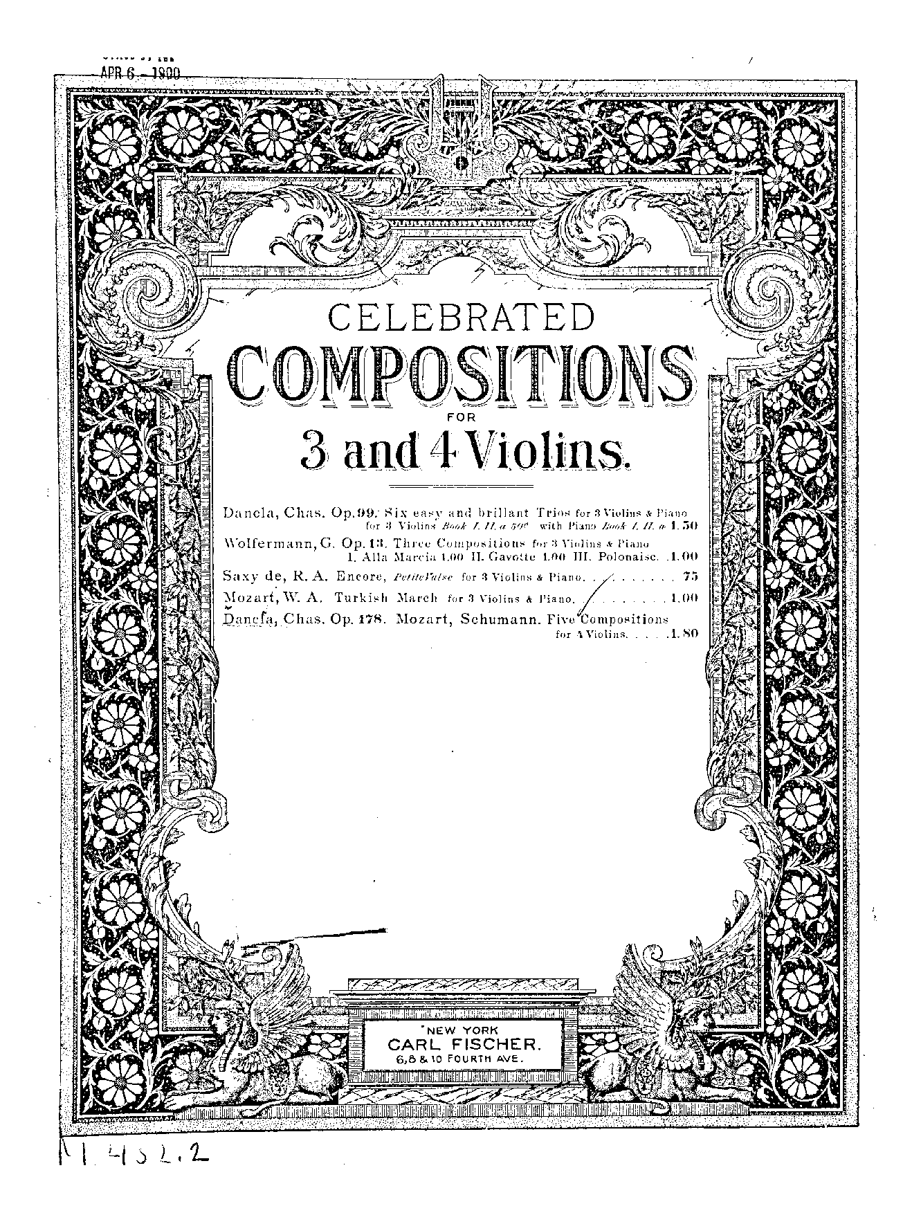 3 Pieces for 4 Violins