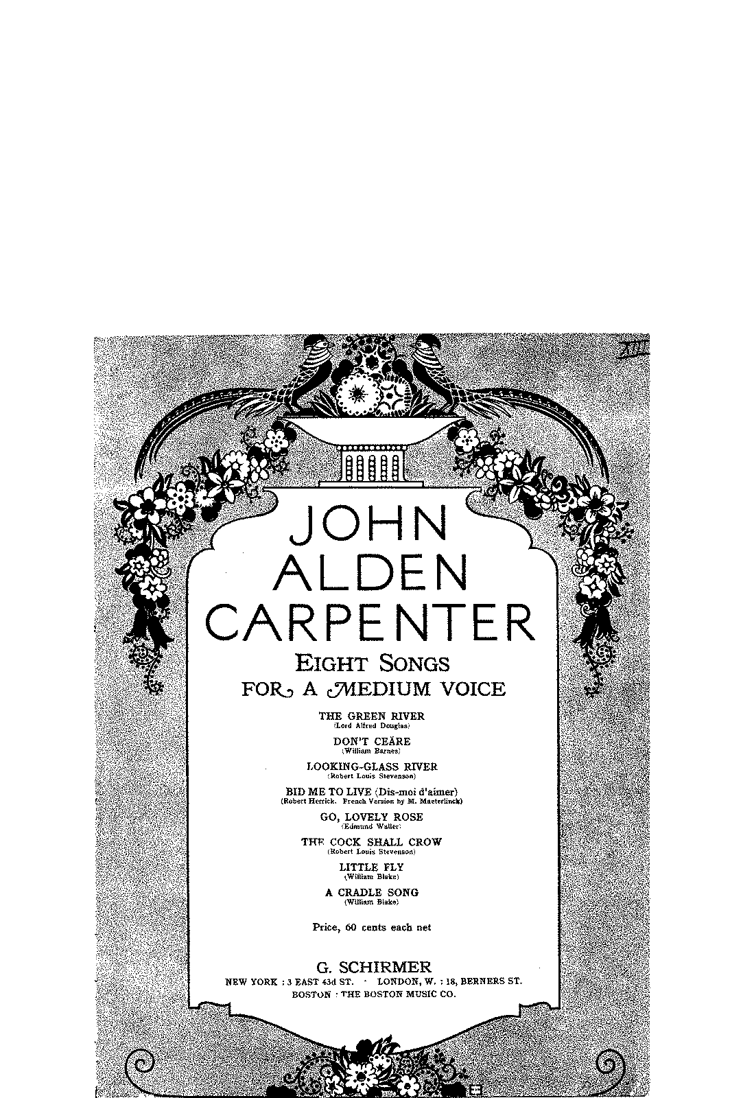 8 Songs (Carpenter, John Alden) - IMSLP