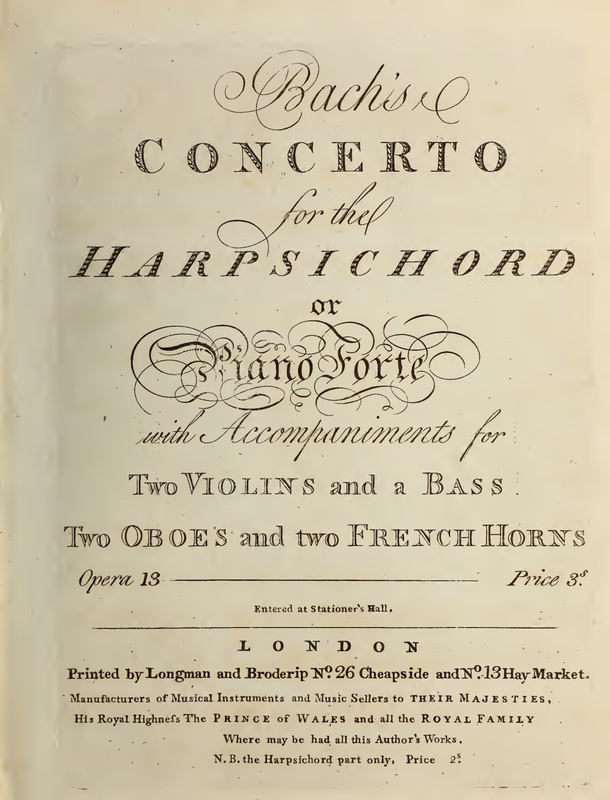 Keyboard Concerto in Bflat major, W.C 65 (Bach, Johann Christian) IMSLP