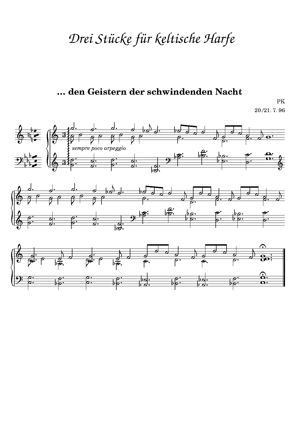 3 Stücke für keltische Harfe (Knaak, Peter) IMSLP