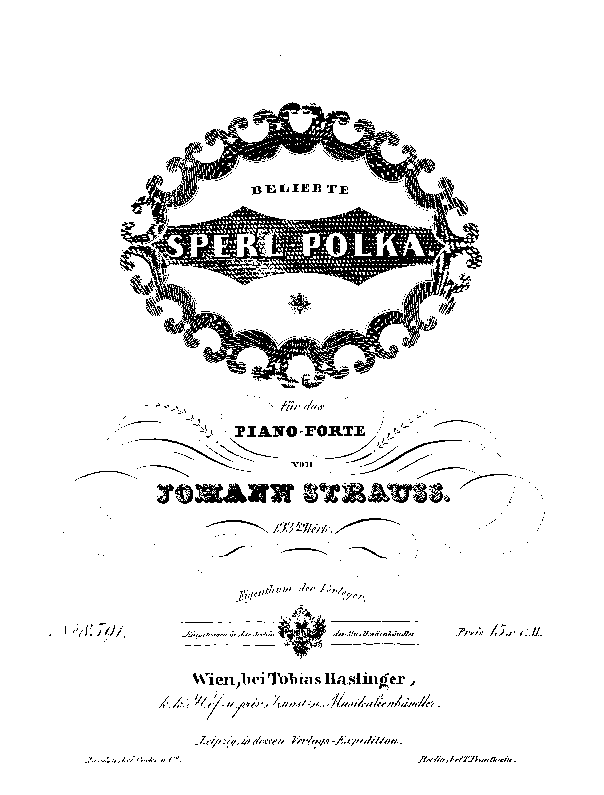 Beliebte Sperl-Polka