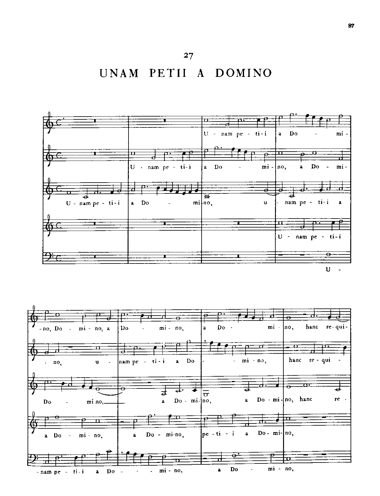 Unam petii a Domino
