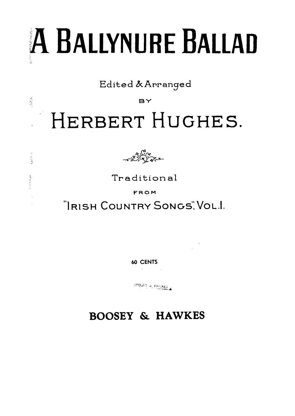 A Ballynure Ballad (Hughes, Herbert) - IMSLP