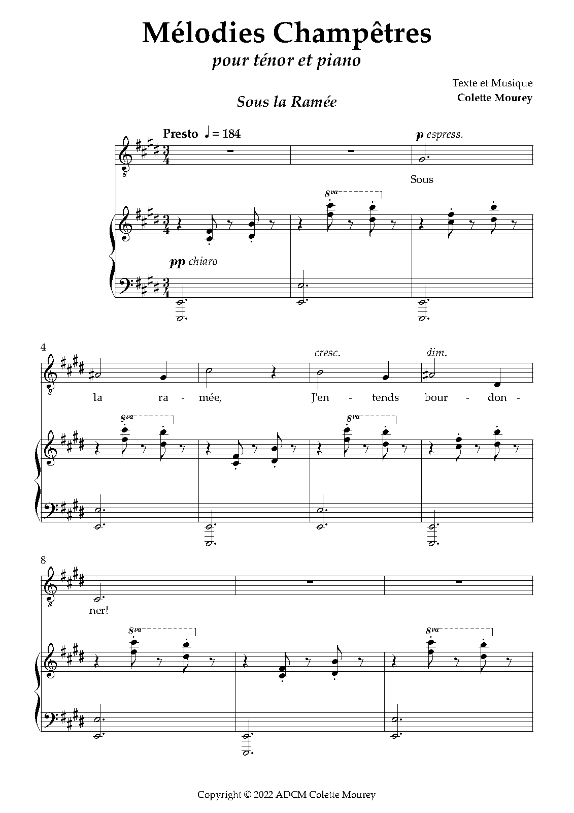 Mélodies Champêtres (Mourey, Colette) - IMSLP