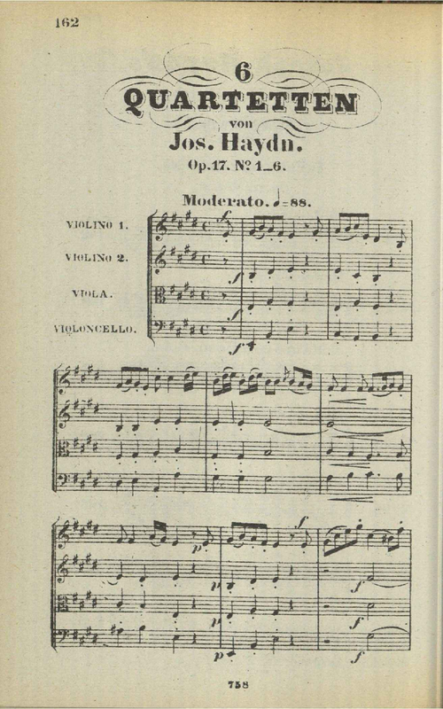 String Quartet in E major