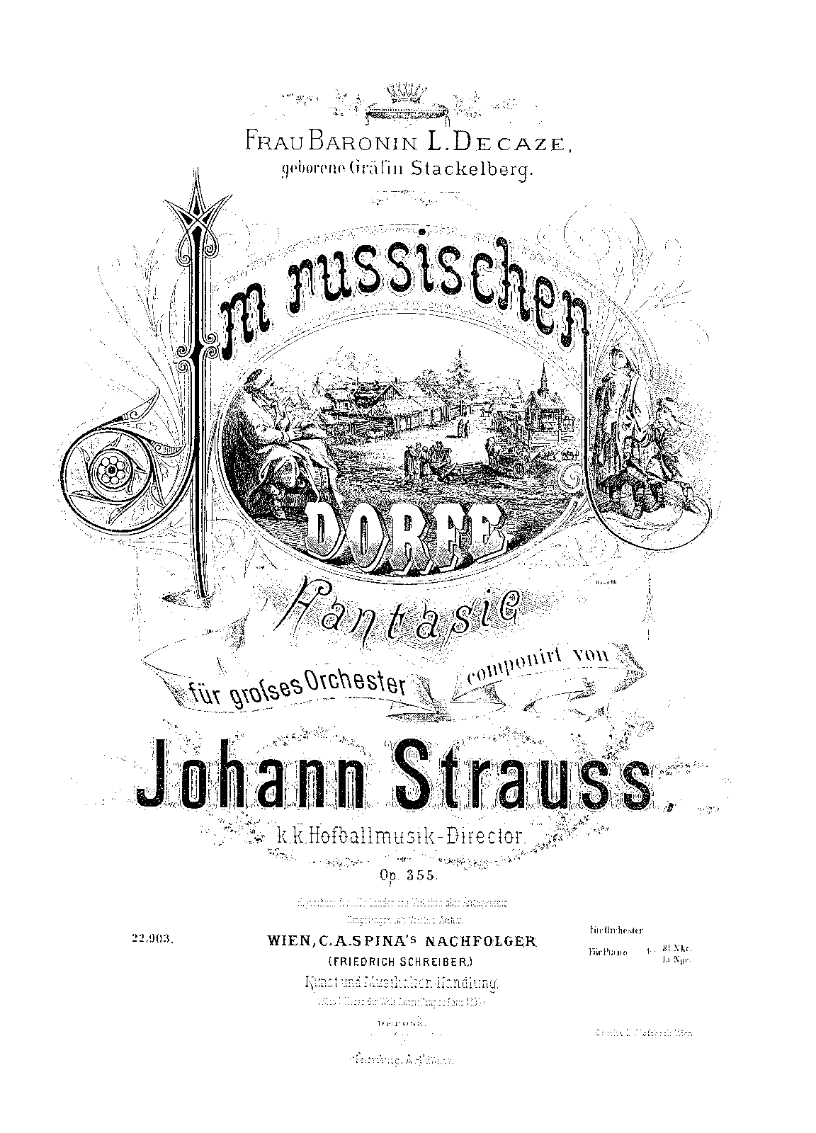 Im russischen Dorfe, Op.355