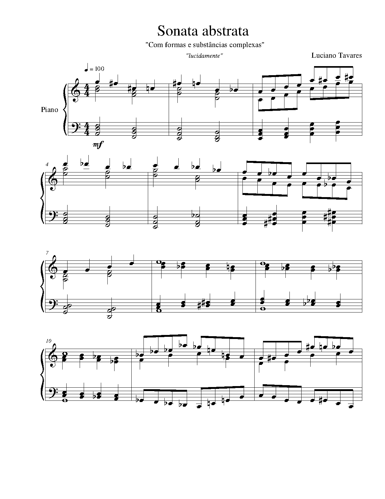 Sonata abstrata (Tavares, Luciano) - IMSLP