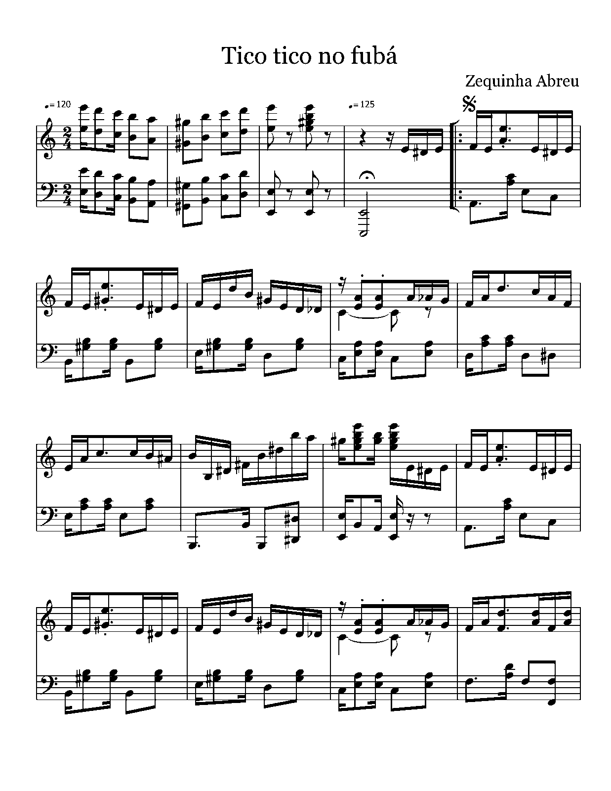 tico tico no fuba piano score pdf