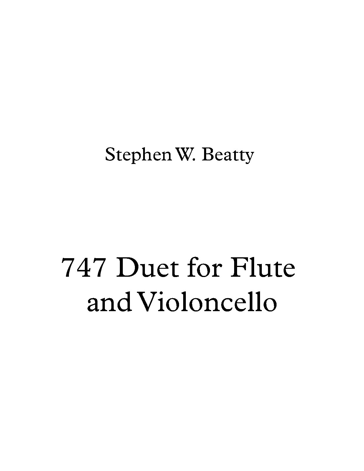 Duet for Flute and Cello, Op.747 (Beatty, Stephen W.) IMSLP