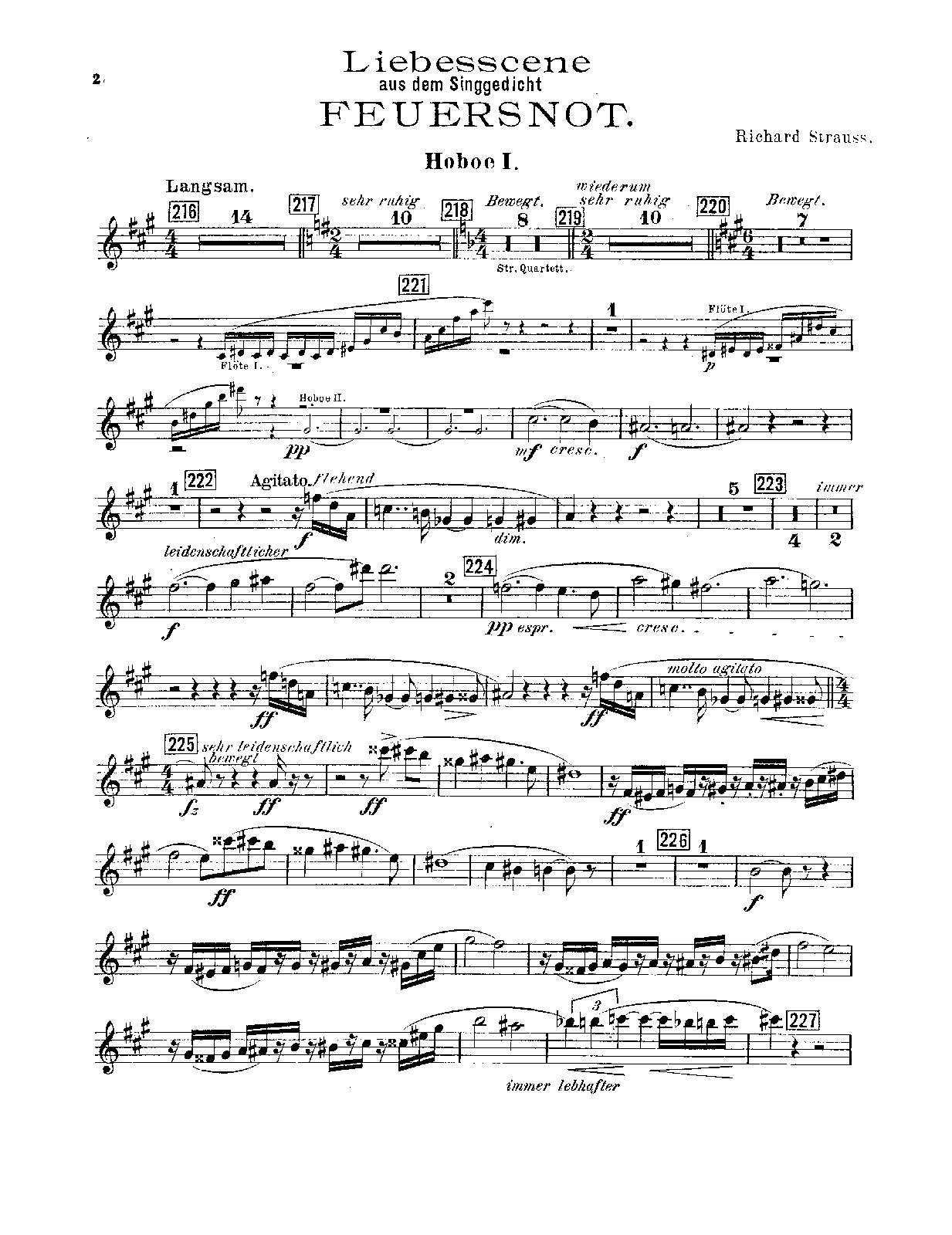 File:PMLP52415-Strauss Feuersnot Love Scene, Op.50 - Oboe 1-3, English Horn 1-2.pdf