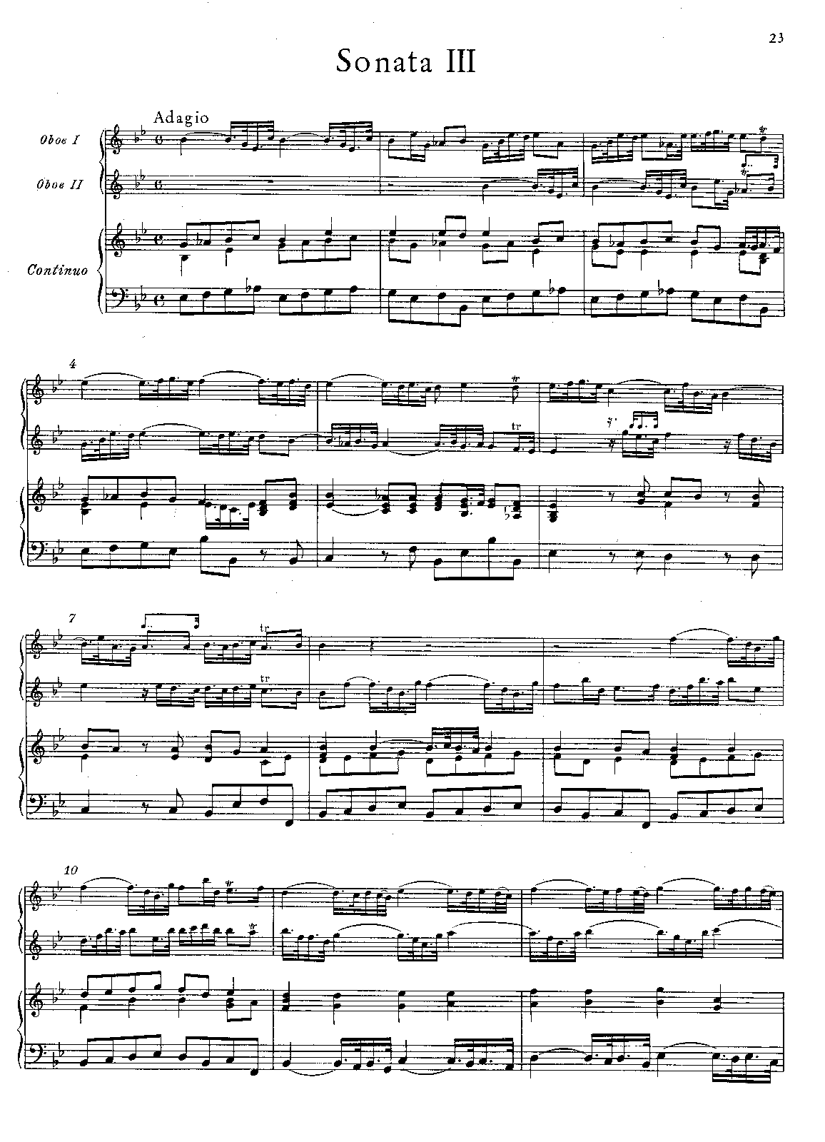 Trio Sonata in E-flat major