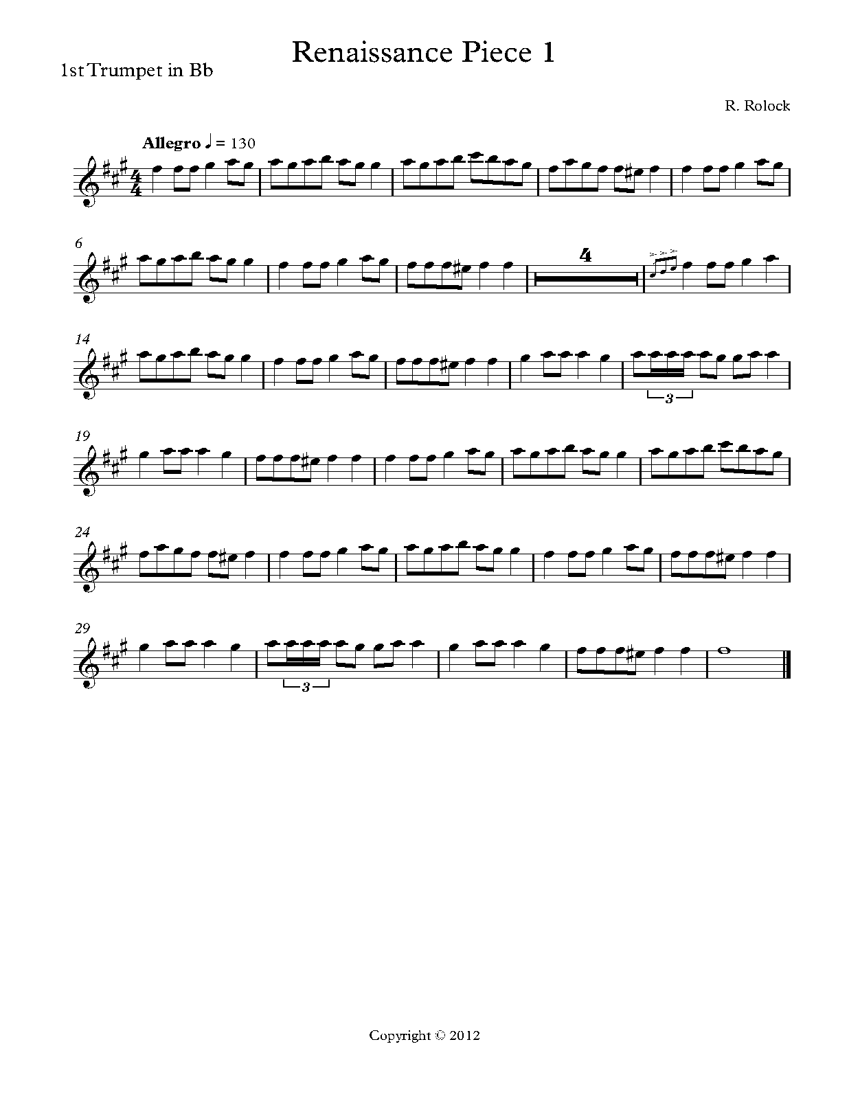 Brass Quintet in Renaissance Style (Rolock, Reiny) IMSLP