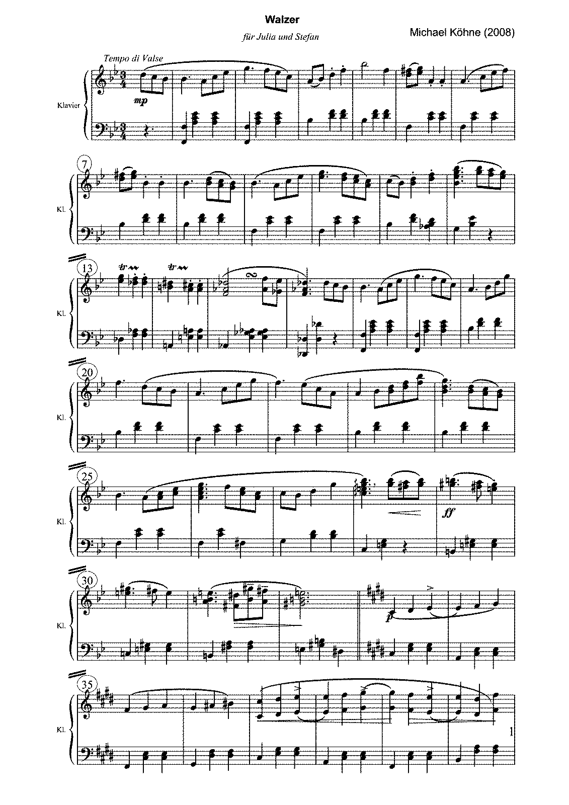 Walzer In B-flat Major (Köhne, Michael) - IMSLP