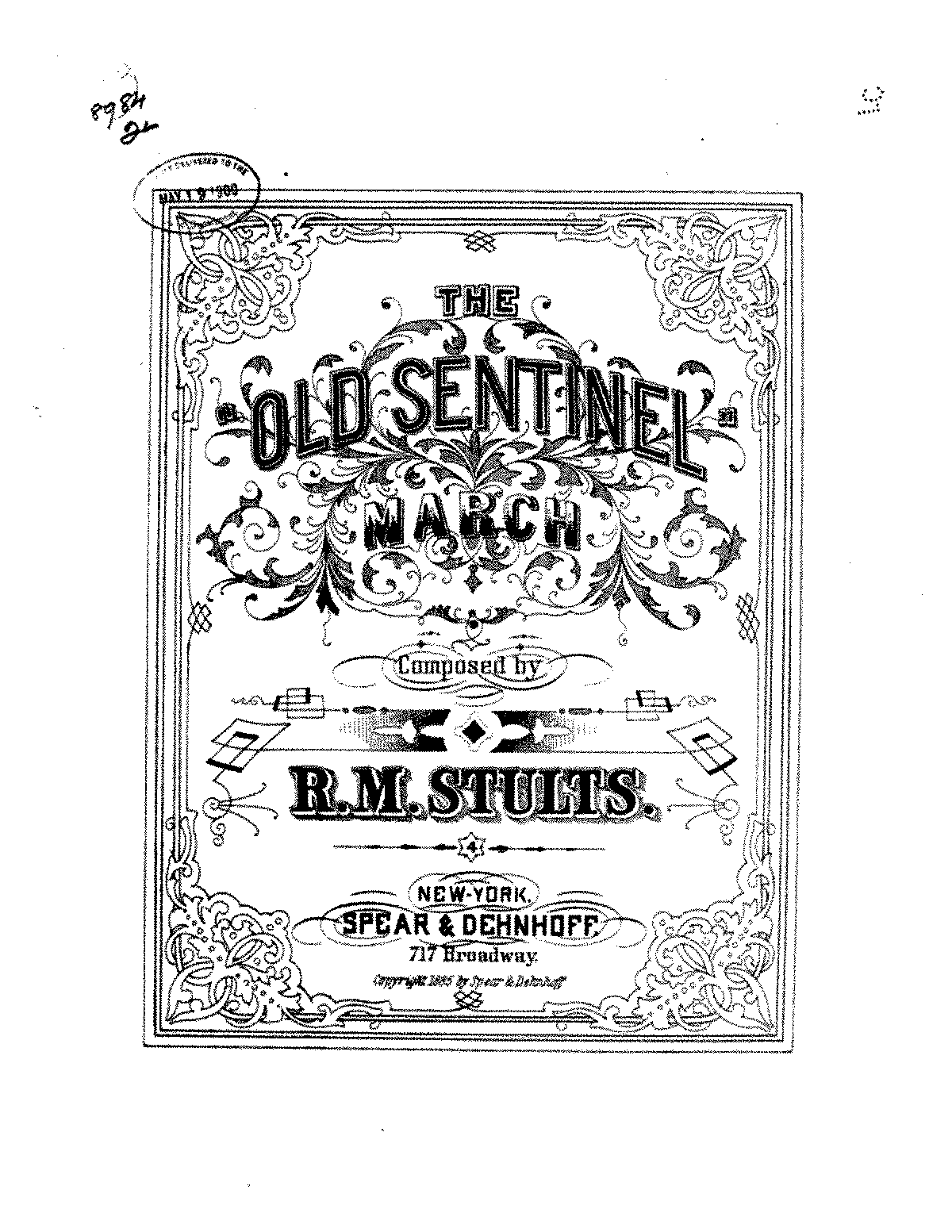 The Old Sentinel March (Stults, Robert Morrison) - IMSLP: Free Sheet ...