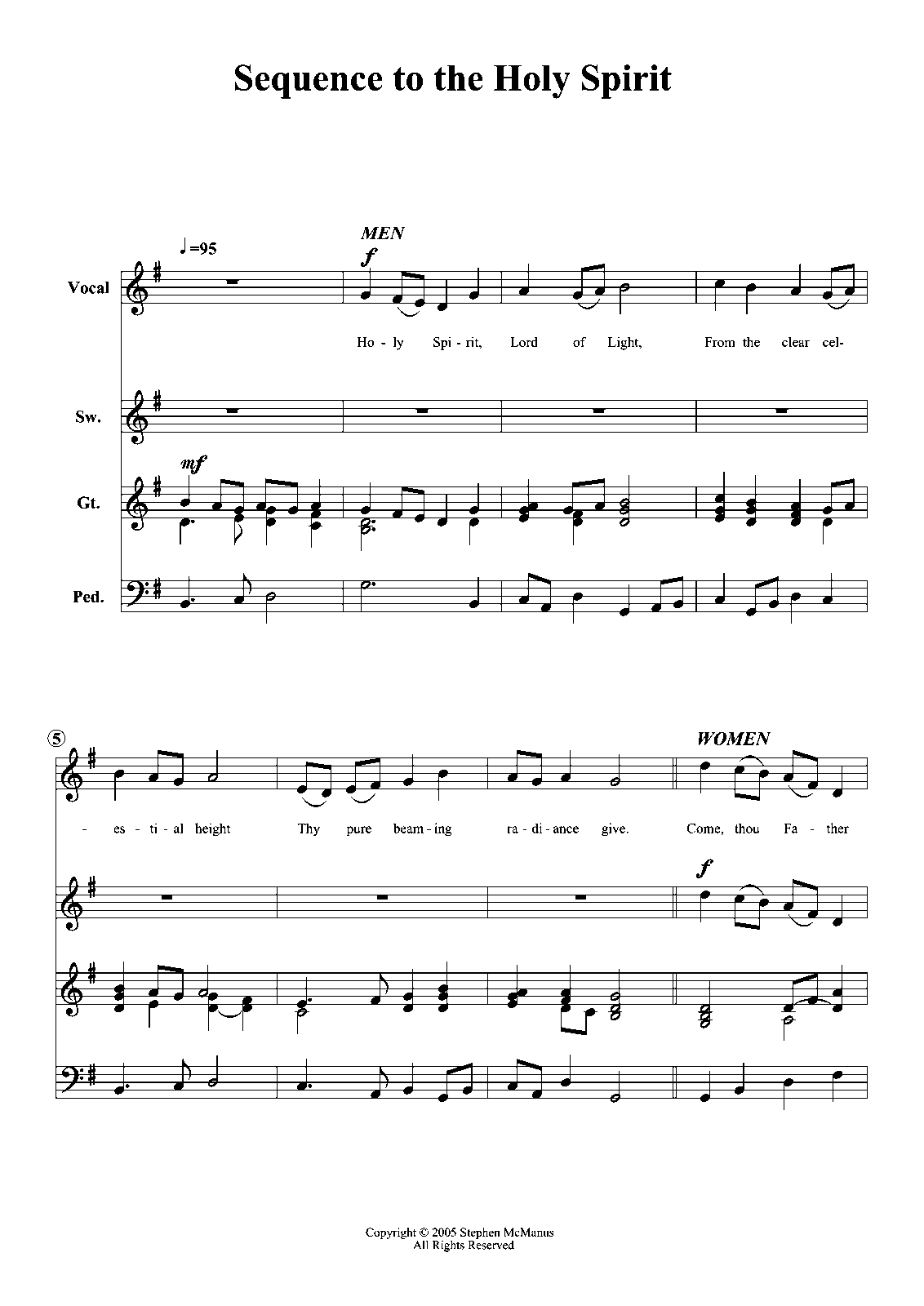 Sequence To The Holy Spirit