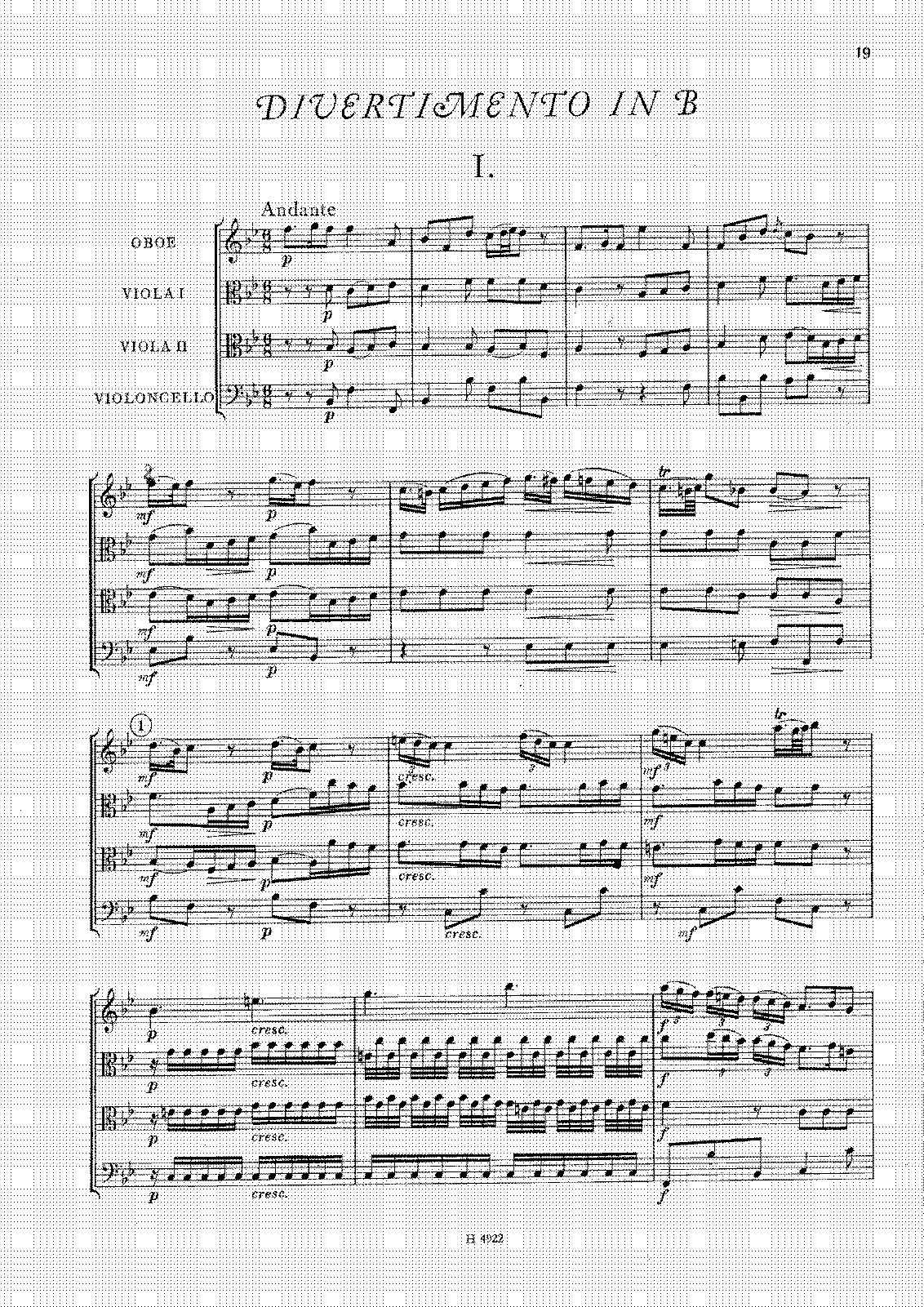 Divertimento In B-flat Major (Gassmann, Florian Leopold) - IMSLP