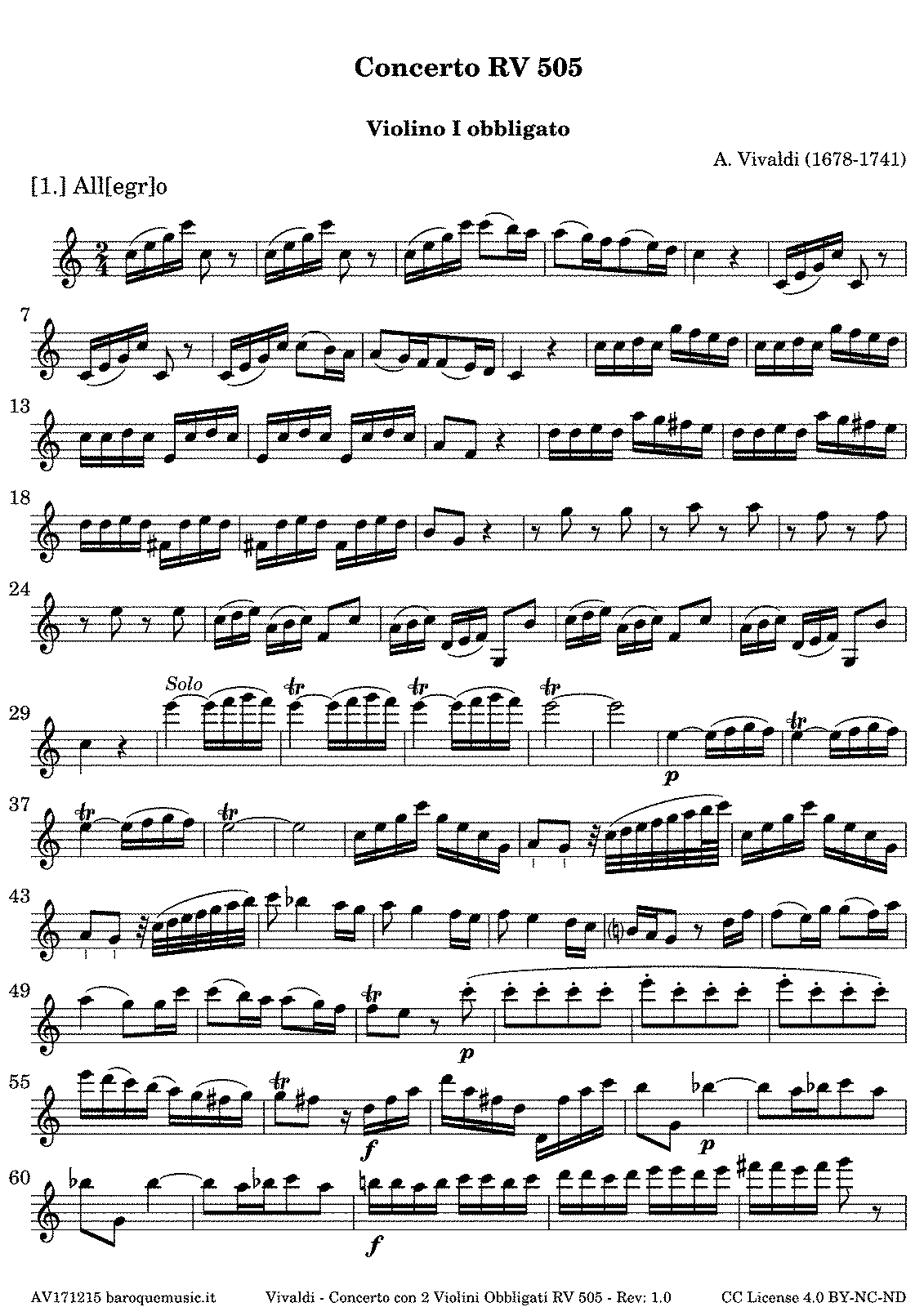vivaldi concerto for two violins