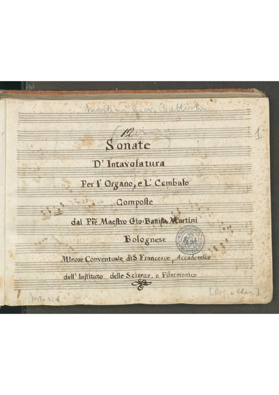 12 Sonate d’Intavolatura per l’Organo e ’l Cembalo