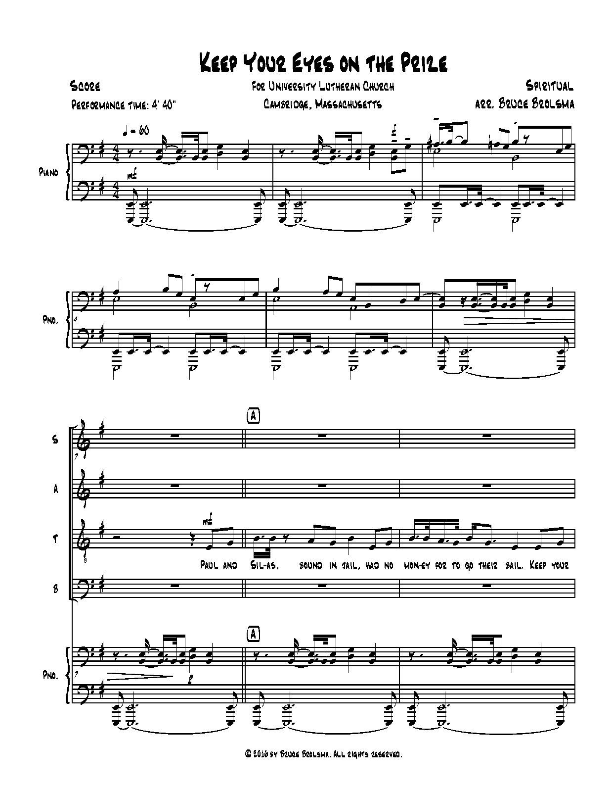 Keep Your Eyes On the Prize (Brolsma, Bruce Edward) IMSLP