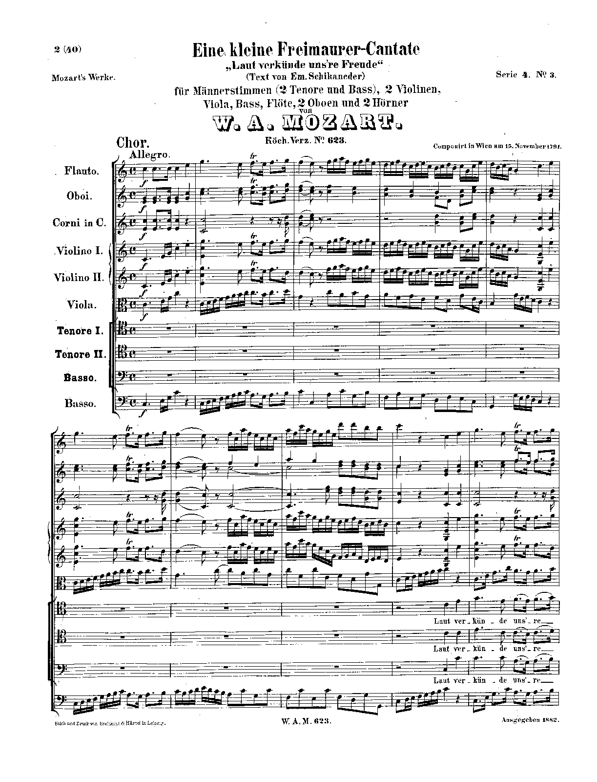 Laut verkünde unsre Freude