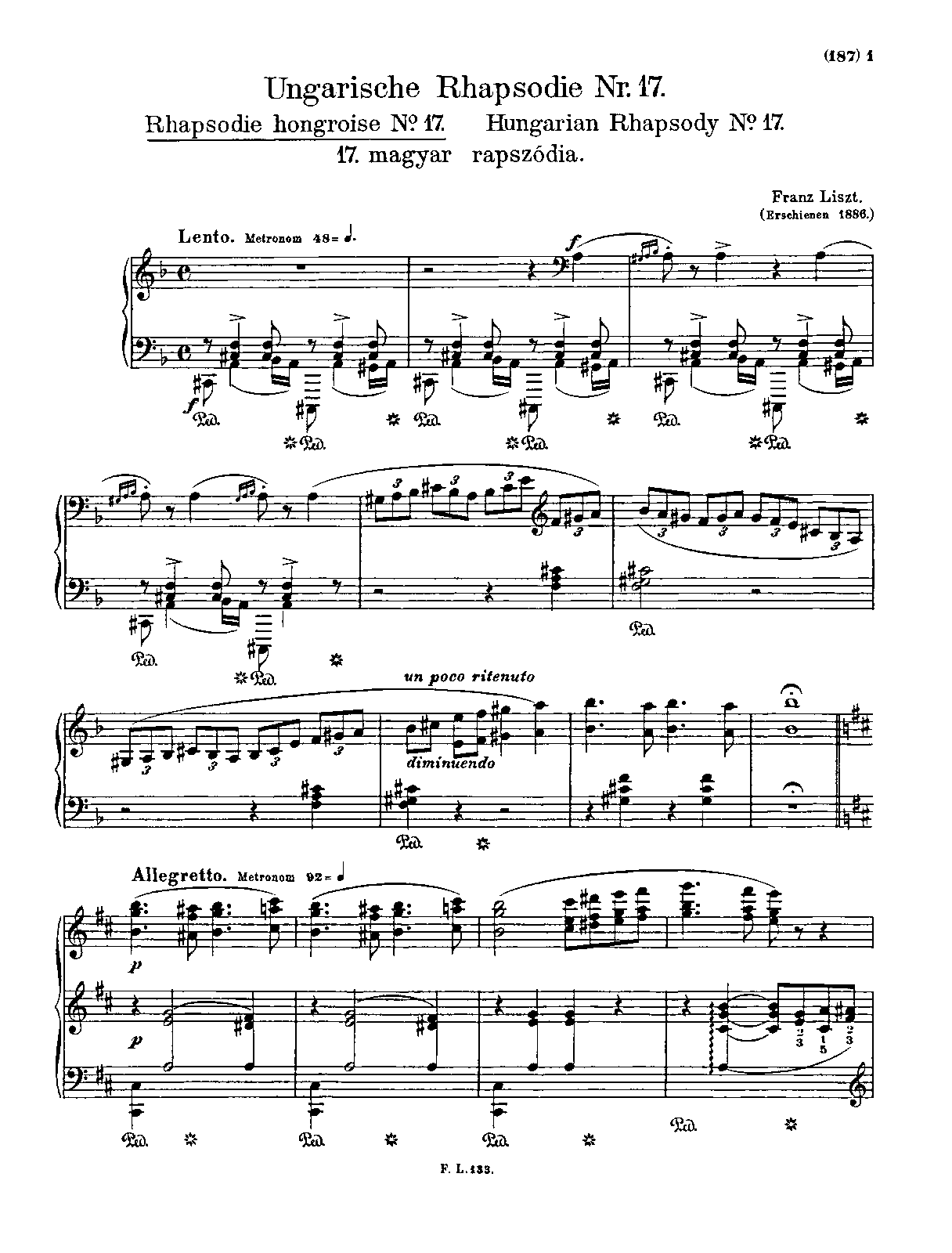 Hungarian Rhapsody No.17