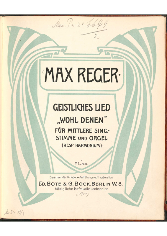 Wohl denen, die ohne Tadel leben