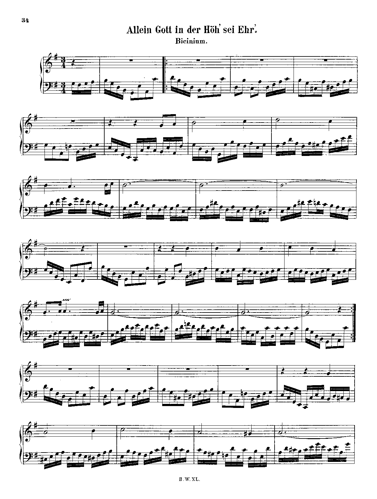 Allein Gott in der Höh' sei Ehr'