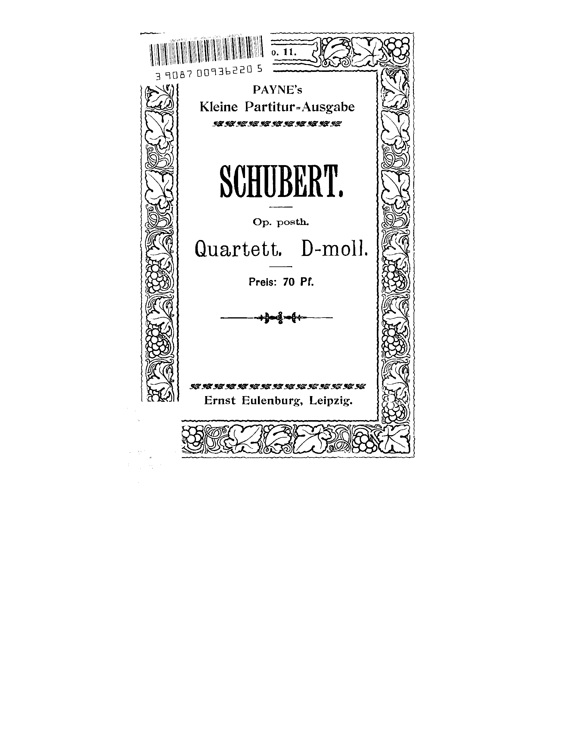 String Quartet in D minor